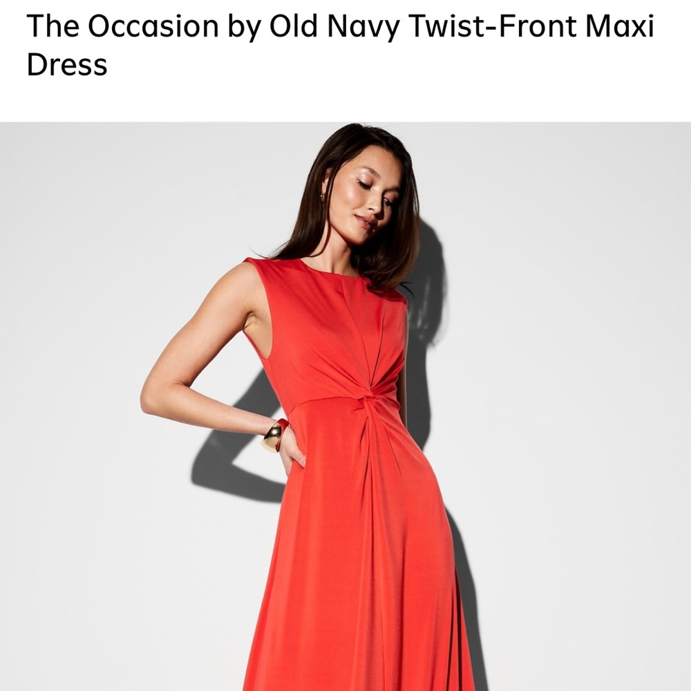 Old Navy Twist-Front Maxi Dress - Red